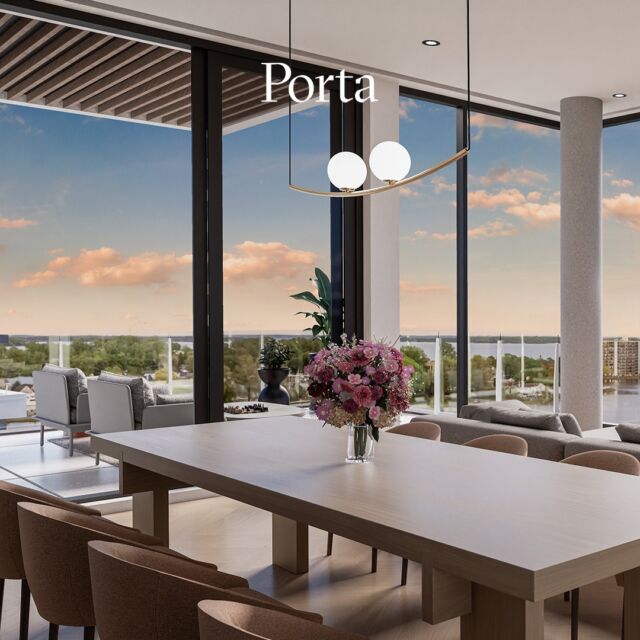 Revel in the panoramic views of the Bay of Quinte from the comfort of your living room at Porta. Whether you’re hosting a fancy soireé or enjoying a Sunday brunch with your loved ones, the open skies and glistening water make for a cinematic backdrop.

Register at https://portaliving.ca/  and be the first to receive exclusive updates on this waterfront community!

#waterfrontcondos #waterfrontliving #livingroomviews #condoviews #realestateontario #bellevillecondos #condoliving #luxuryliving #bayofquinte #bayofquinteliving #bayofquintehomes